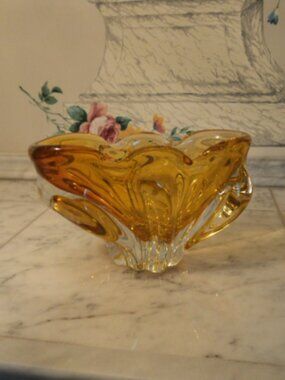 vintage Lorraine glass art piece